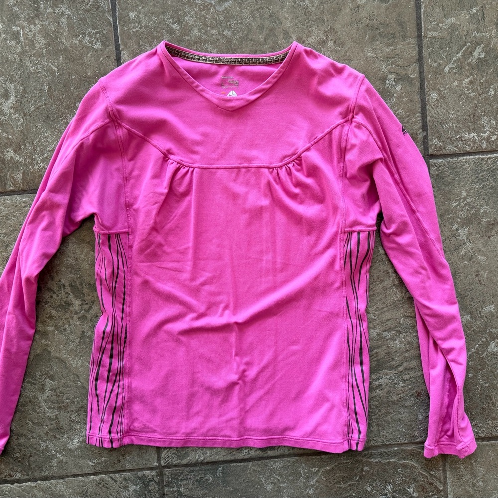 Nike Dry Fit Women’s Hot Pink Long Sleeve Base Layer Top